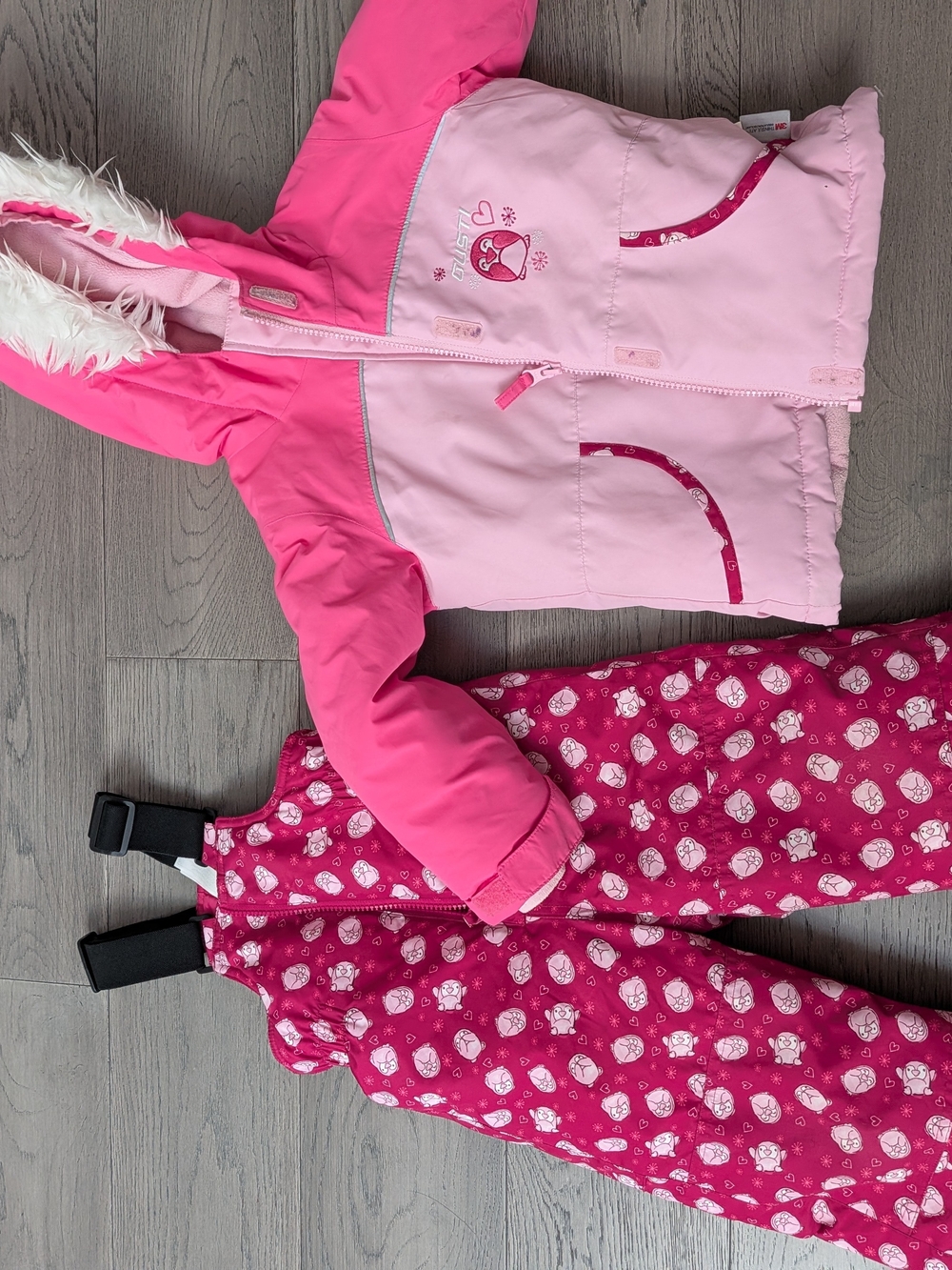 Pink Toddler Girls' Winter Jacket & Snow Pant Set